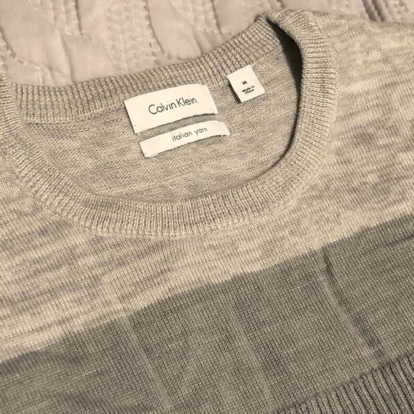 Calvin Klein Italian Yarn Crew Neck Sweater - Picture 5 of 8